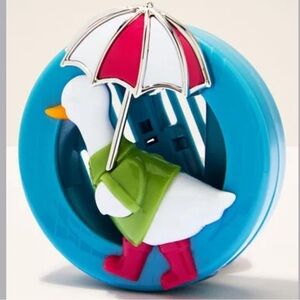 Bath & Body Works Car Fragrance Holder Silly Goose with Umbrella & Pink Boots